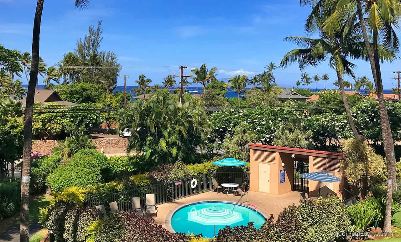 Ocean views from Building 1 at Maui Vista