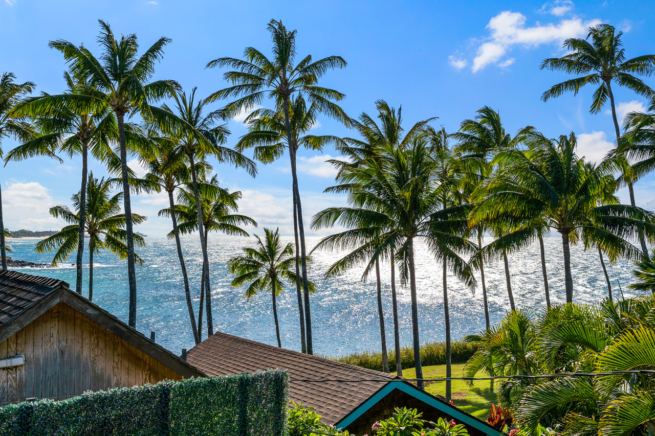 Ocean views from upstairs deck: 